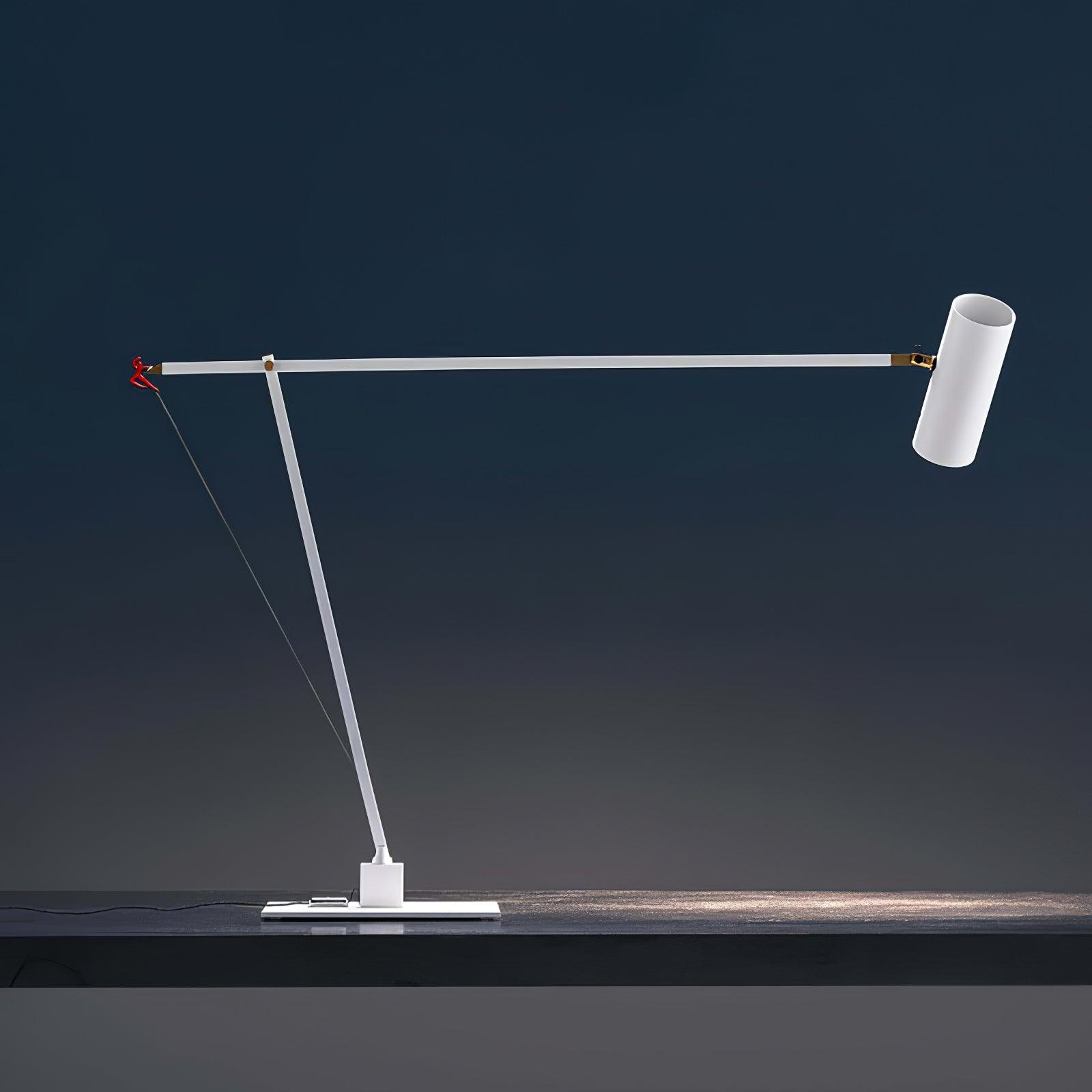 Modern Ettorino LED Table Lamp with Adjustable Arm for Task Lighting and Home Office