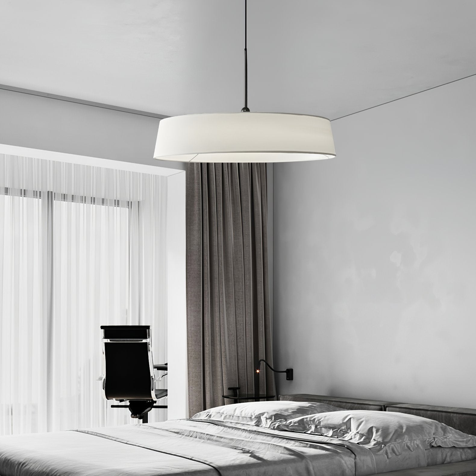 modern-copper-and-fabric-shade-pendant-light-integrated-led-dining-room-ceiling-fixture