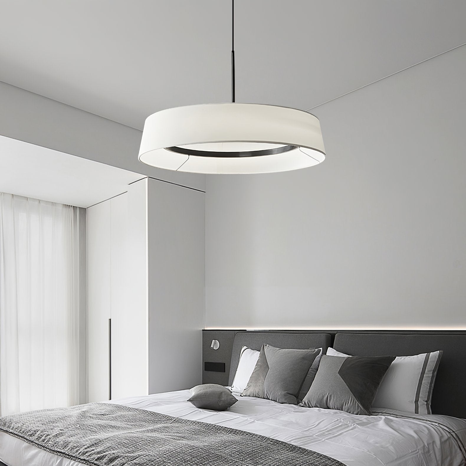 modern-copper-and-fabric-shade-pendant-light-integrated-led-dining-room-ceiling-fixture