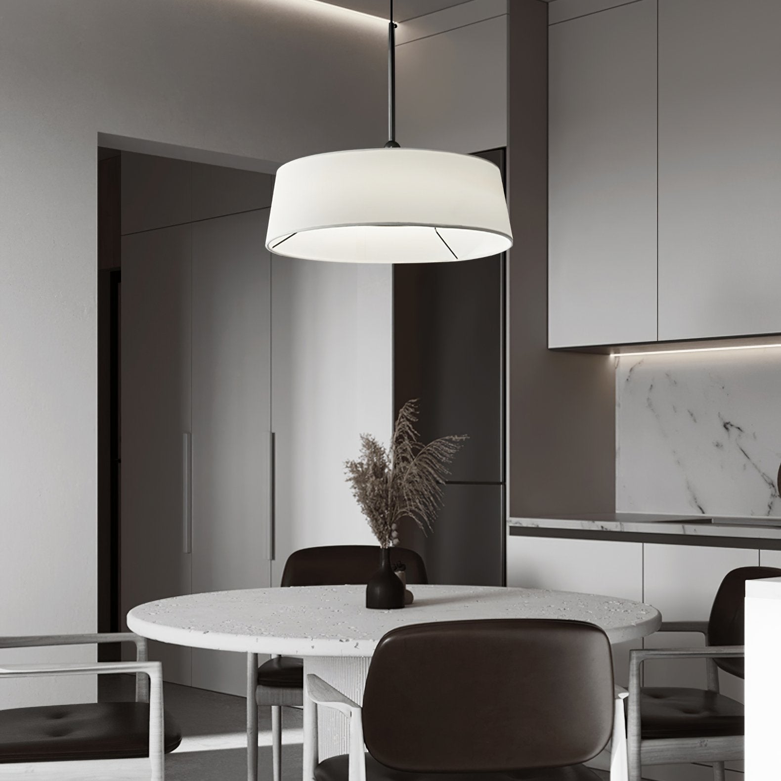 modern-copper-and-fabric-shade-pendant-light-integrated-led-dining-room-ceiling-fixture