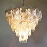 murano-style-transparent-glass-sheet-chandelier-with-gold-chrome-nickel-metal-frame