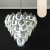 murano-style-transparent-glass-sheet-chandelier-with-gold-chrome-nickel-metal-frame