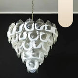 murano-style-transparent-glass-sheet-chandelier-with-gold-chrome-nickel-metal-frame