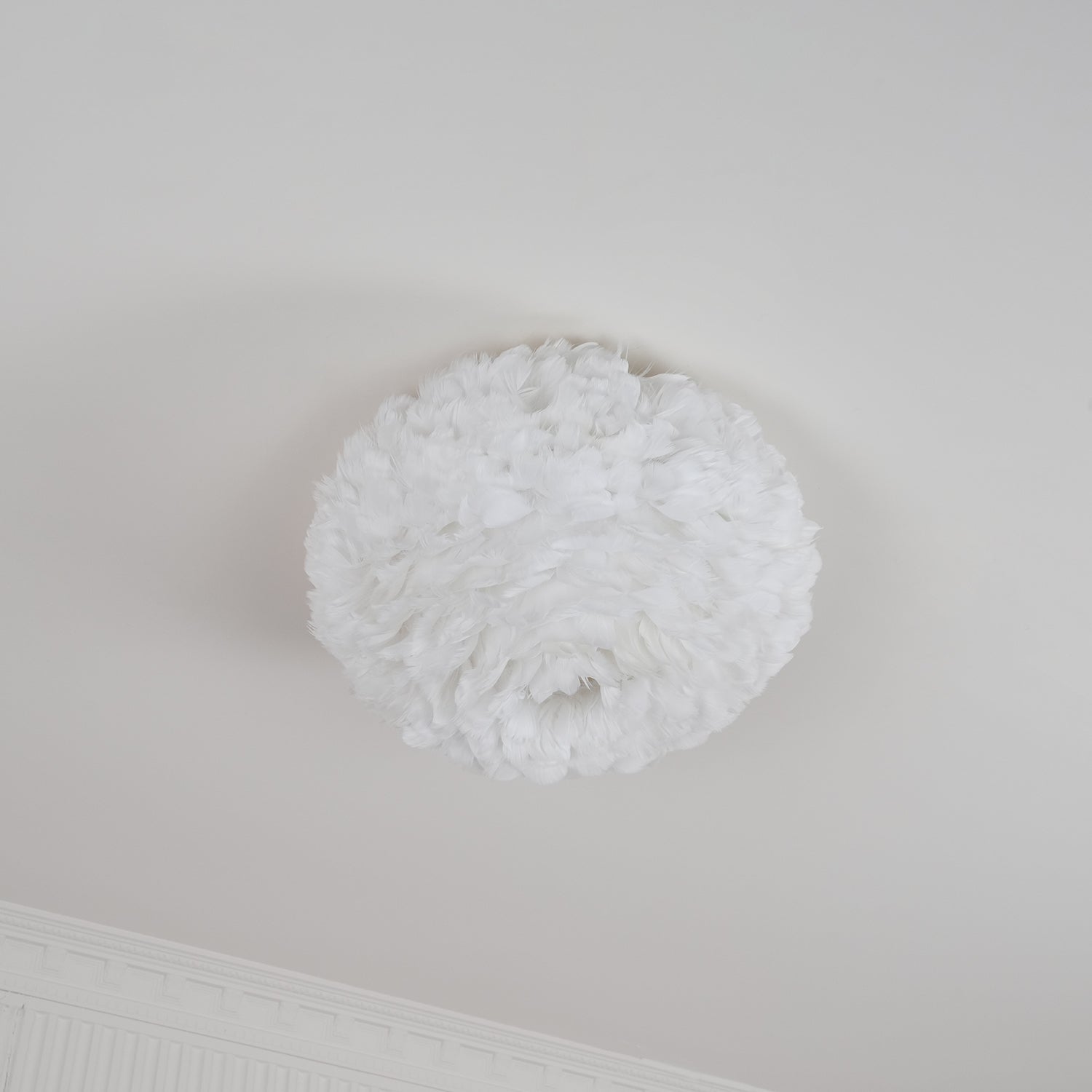 Modern Goose Feather Ceiling Lamp for Bedroom and Living Room Decor