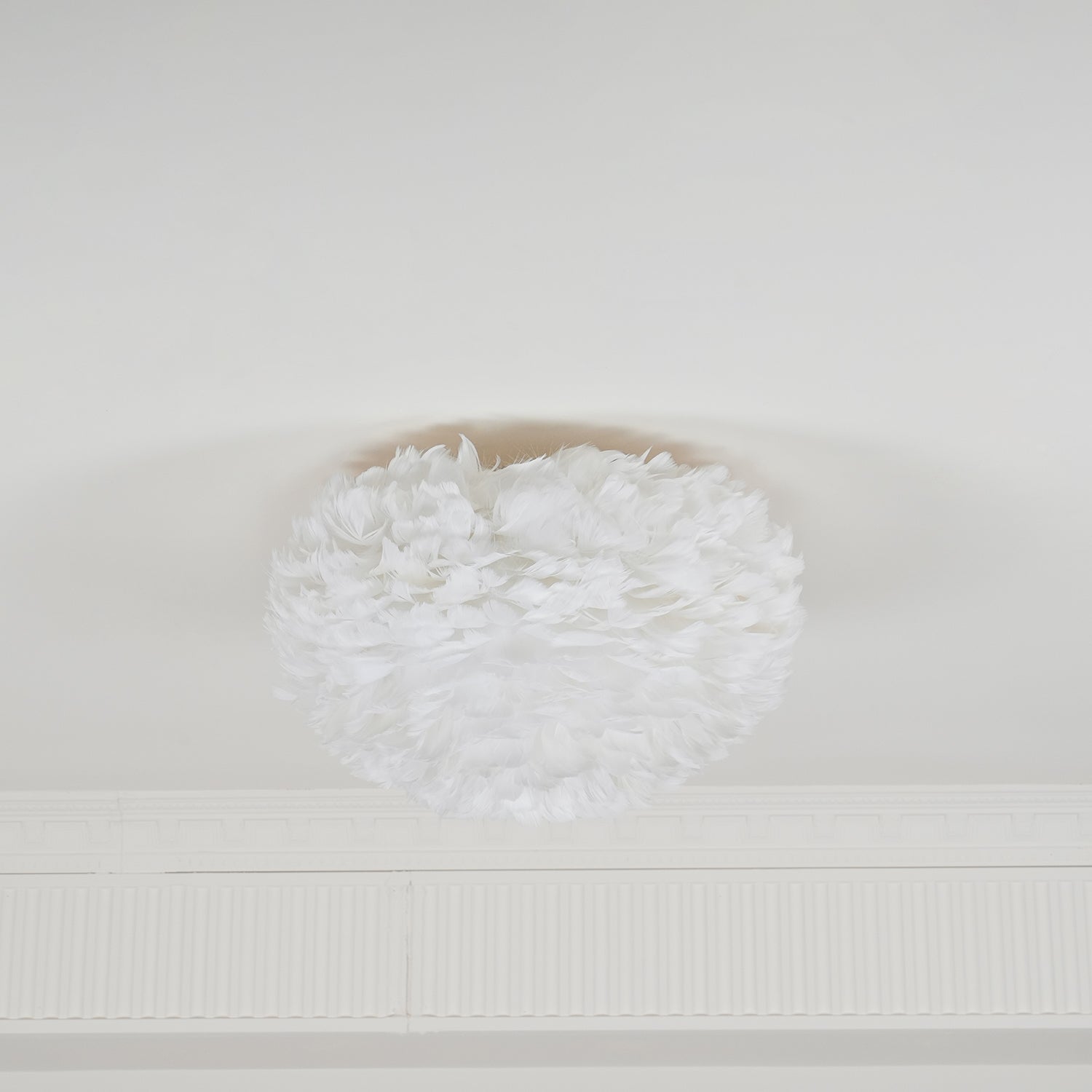 Modern Goose Feather Ceiling Lamp for Bedroom and Living Room Decor