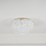 Modern Goose Feather Ceiling Lamp for Bedroom and Living Room Decor