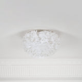 Modern Goose Feather Ceiling Lamp for Bedroom and Living Room Decor