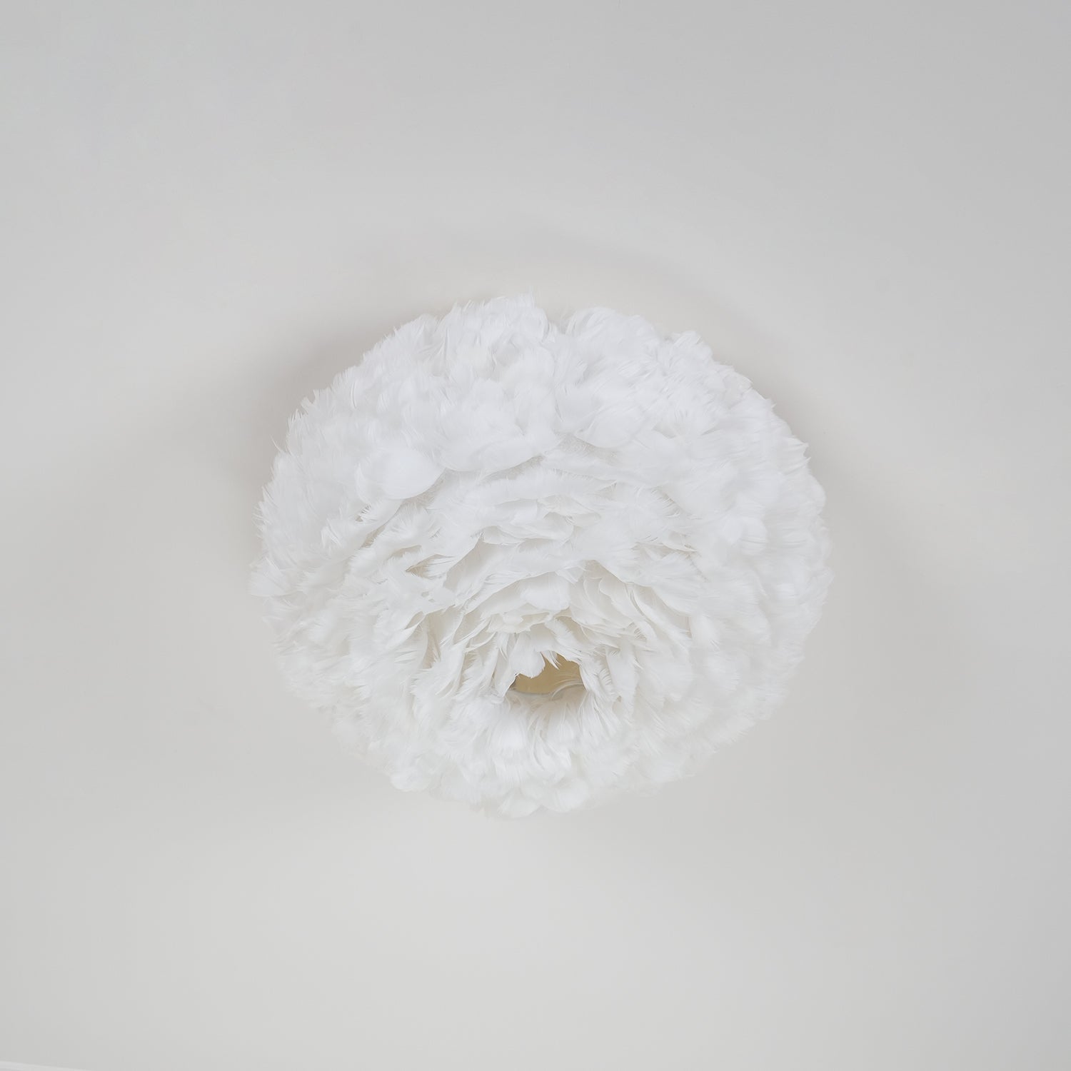 Modern Goose Feather Ceiling Lamp for Bedroom and Living Room Decor
