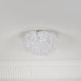 Modern Goose Feather Ceiling Lamp for Bedroom and Living Room Decor