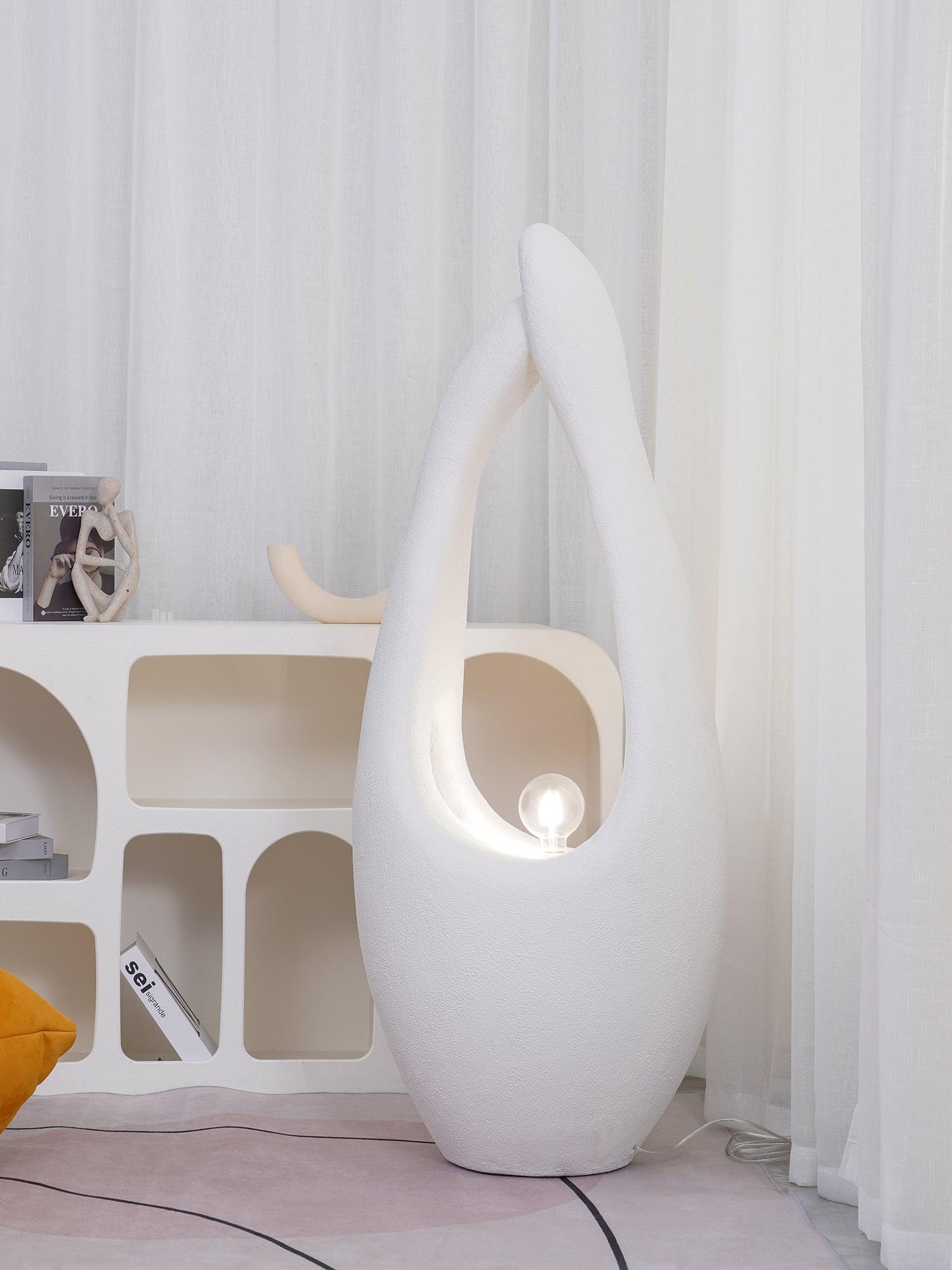 Modern Organic Sculptural Standing Lamp for Contemporary Interior Decor and Ambient Living Room Lighting
