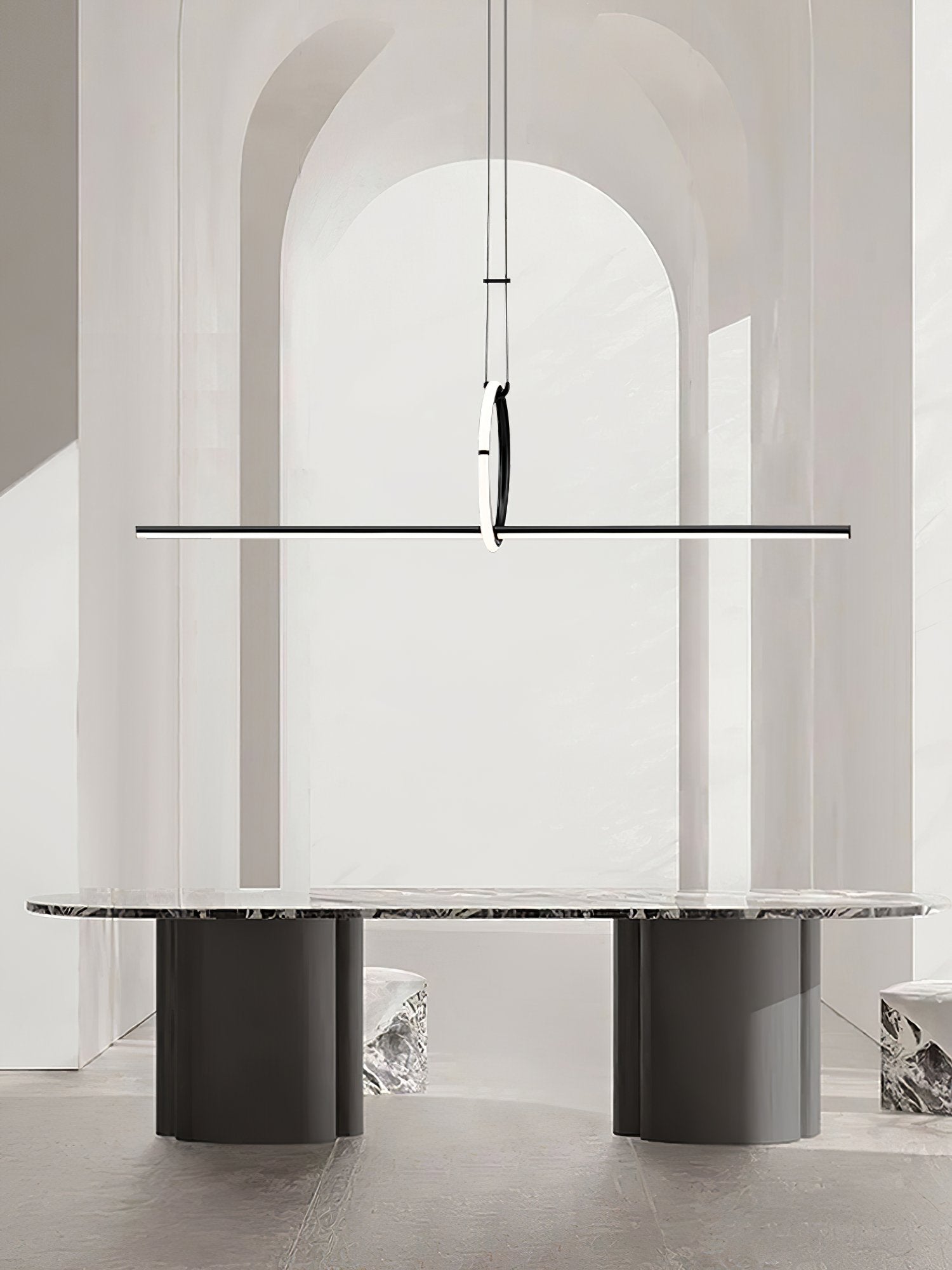 modern-geometric-linear-led-pendant-light-black-iron-kitchen-island-chandelier