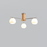 Modern Flower Buds Flush Mount Ceiling Light with Floral Glass Shades