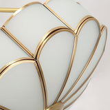 Modern Flower Shape Frosted Glass Flush Mount Light for Bedrooms and Hallways