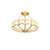 Modern Flower Shape Frosted Glass Flush Mount Light for Bedrooms and Hallways