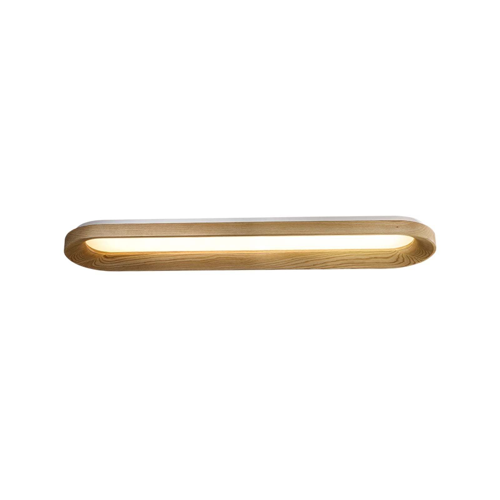 Modern Minimalist Organic Flowing Cloud LED Ceiling Light with Wood Frame and Acrylic Diffuser