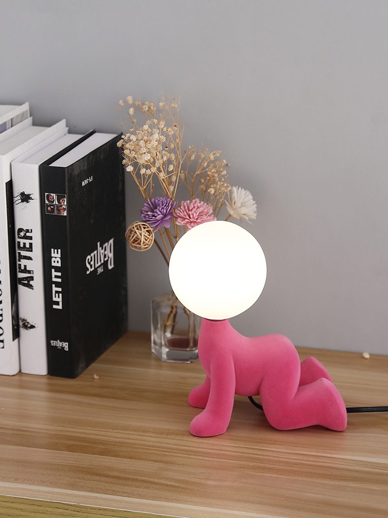 modern-pink-plush-character-table-lamp-unique-animal-resin-led-bedside-light-for-kids-room
