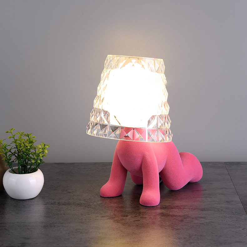 modern-pink-plush-character-table-lamp-unique-animal-resin-led-bedside-light-for-kids-room