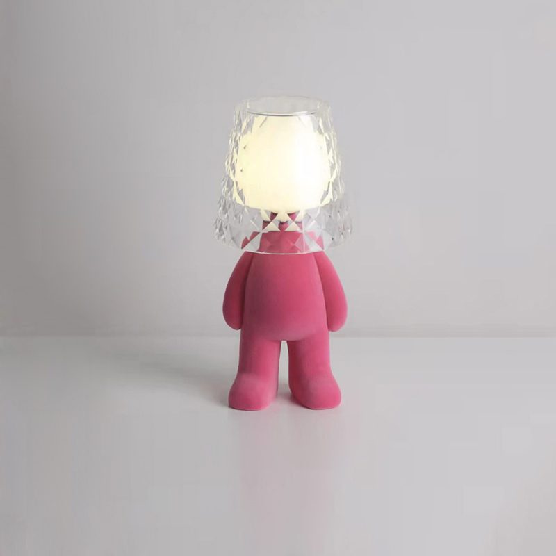 modern-pink-plush-character-table-lamp-unique-animal-resin-led-bedside-light-for-kids-room