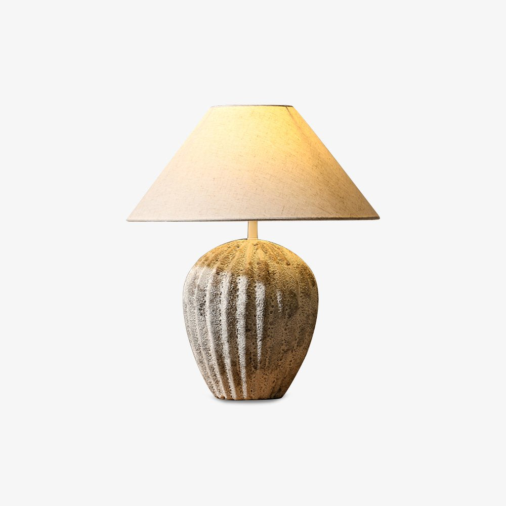 modern-bulbous-ceramic-table-lamp-with-pleated-fluted-texture-and-fabric-shade