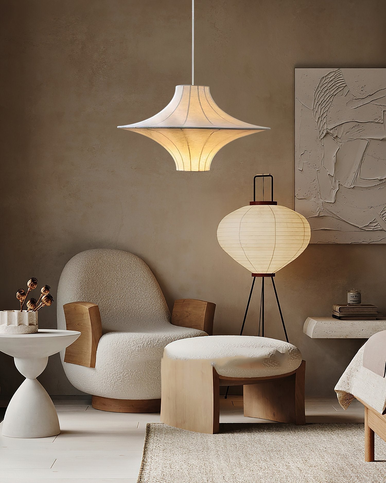 silk-flying-saucer-pendant-light-wabi-sabi-style-designer-chandelier-for-living-room-and-bedroom