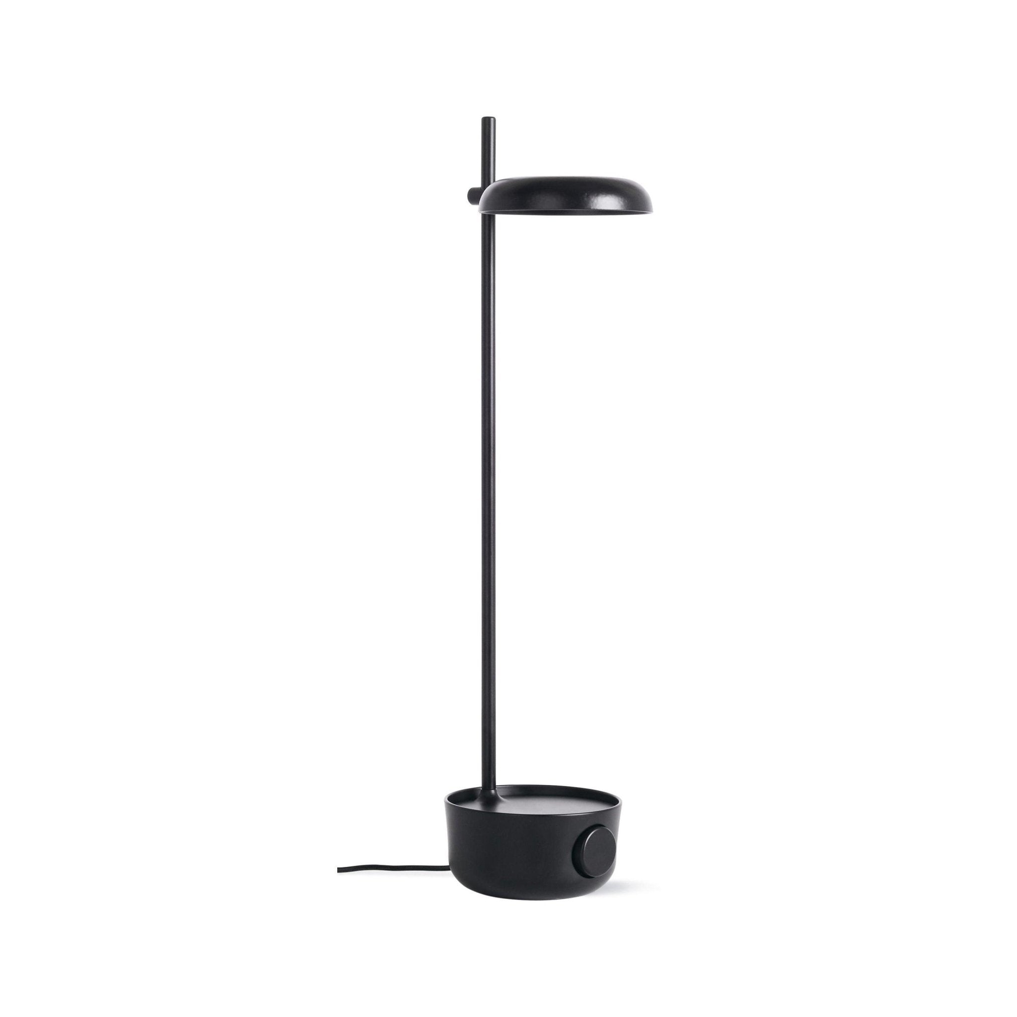Focal Adjustable LED Desk Lamp with Storage Base and Rotating Head
