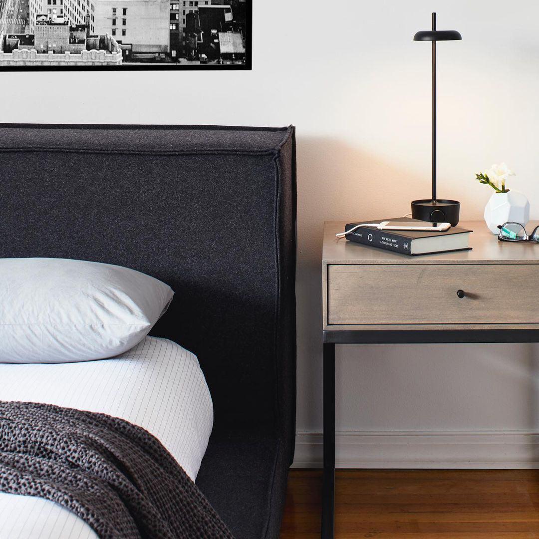 Focal Adjustable LED Desk Lamp with Storage Base and Rotating Head