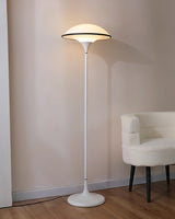 Fontana Modern Standing Lamp with Saucer Shade and Metal Pole for Ambient Lighting