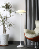 Fontana Modern Standing Lamp with Saucer Shade and Metal Pole for Ambient Lighting