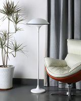 Fontana Modern Standing Lamp with Saucer Shade and Metal Pole for Ambient Lighting