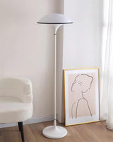 Fontana Modern Standing Lamp with Saucer Shade and Metal Pole for Ambient Lighting