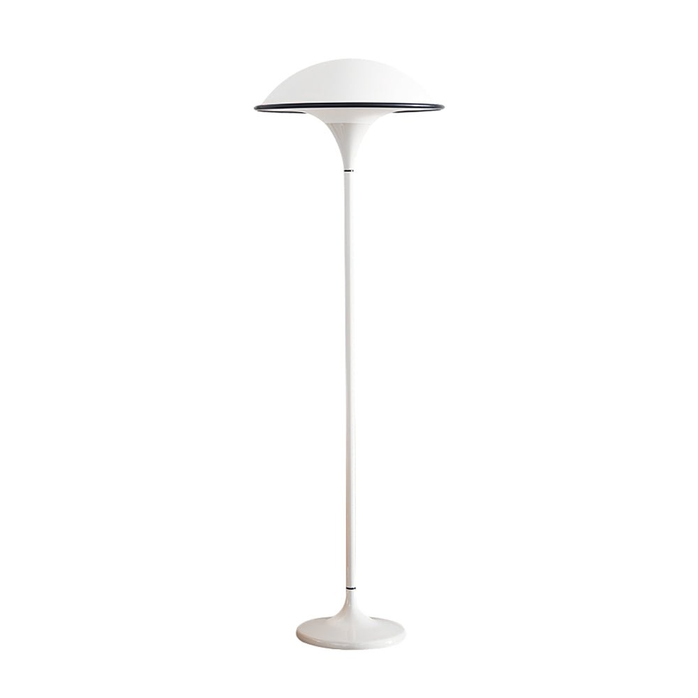 Fontana Modern Standing Lamp with Saucer Shade and Metal Pole for Ambient Lighting