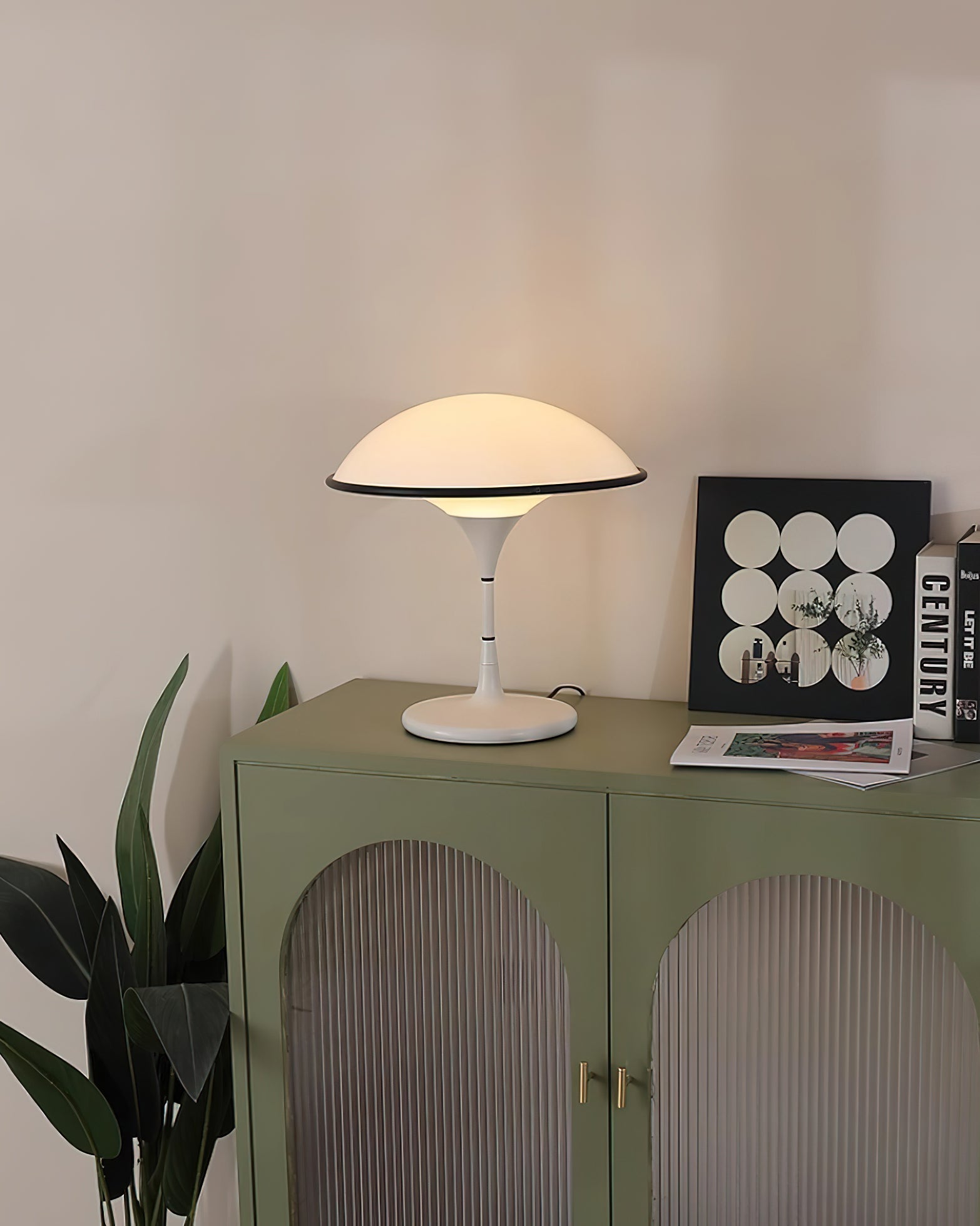 Modern Fontana Dome Table Lamp Retro Minimalist Metal Desk Light for Bedroom Office Living Room