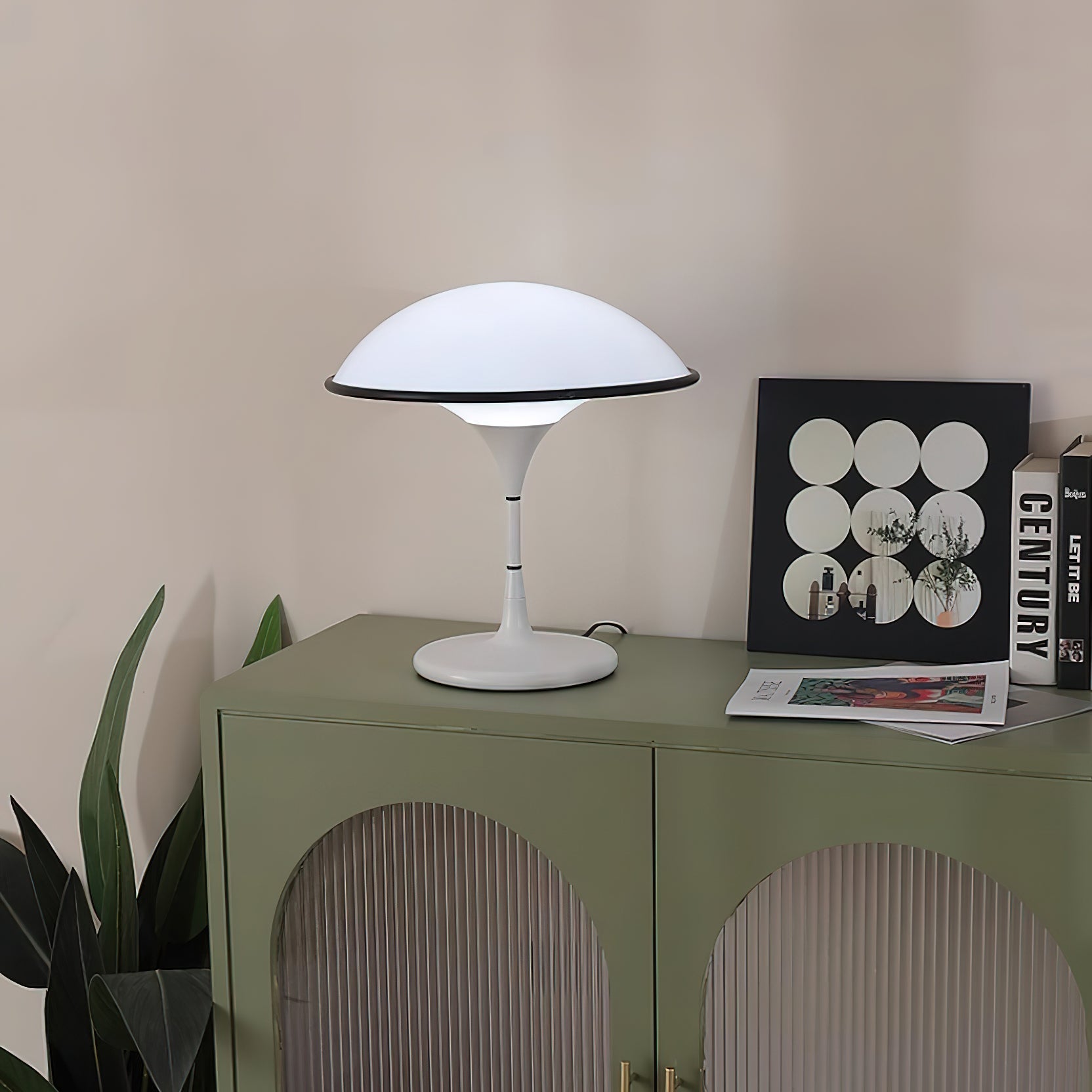 Modern Fontana Dome Table Lamp Retro Minimalist Metal Desk Light for Bedroom Office Living Room