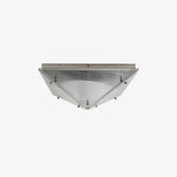 Fragment Textured Glass Ceiling Light Chrome Modern Gothic Architectural LED Lamp