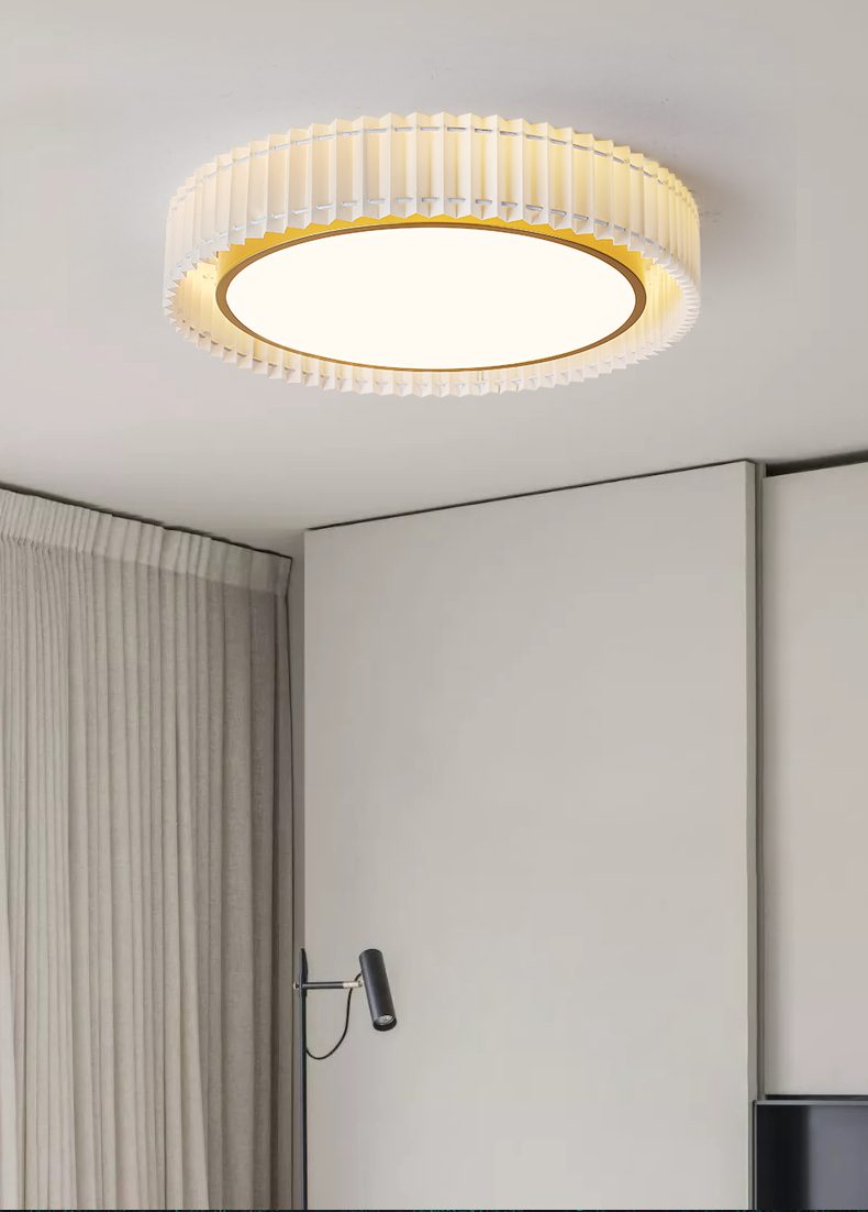 elegant-french-pastoral-pleated-fabric-flush-mount-led-ceiling-light-for-farmhouse-style-home-decor