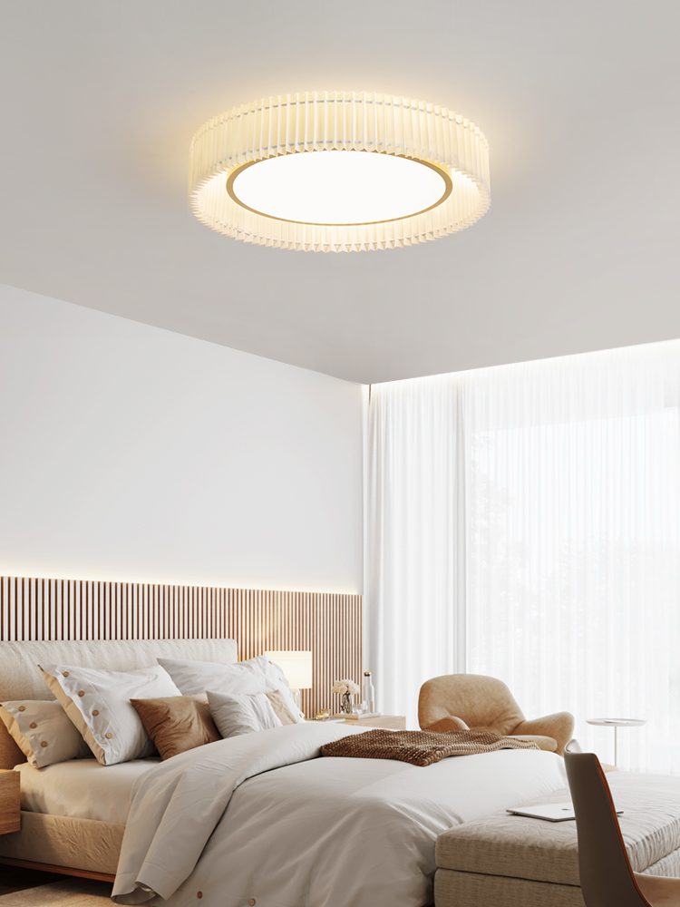 elegant-french-pastoral-pleated-fabric-flush-mount-led-ceiling-light-for-farmhouse-style-home-decor