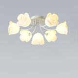 elegant-floral-rose-ceiling-light-fixture-for-romantic-bedroom-decor-white-and-green-finishes