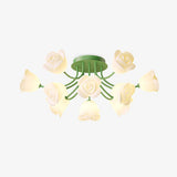 elegant-floral-rose-ceiling-light-fixture-for-romantic-bedroom-decor-white-and-green-finishes