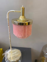 modern-nordic-tassel-fringe-table-lamp-with-pink-skirt-and-copper-metal-base