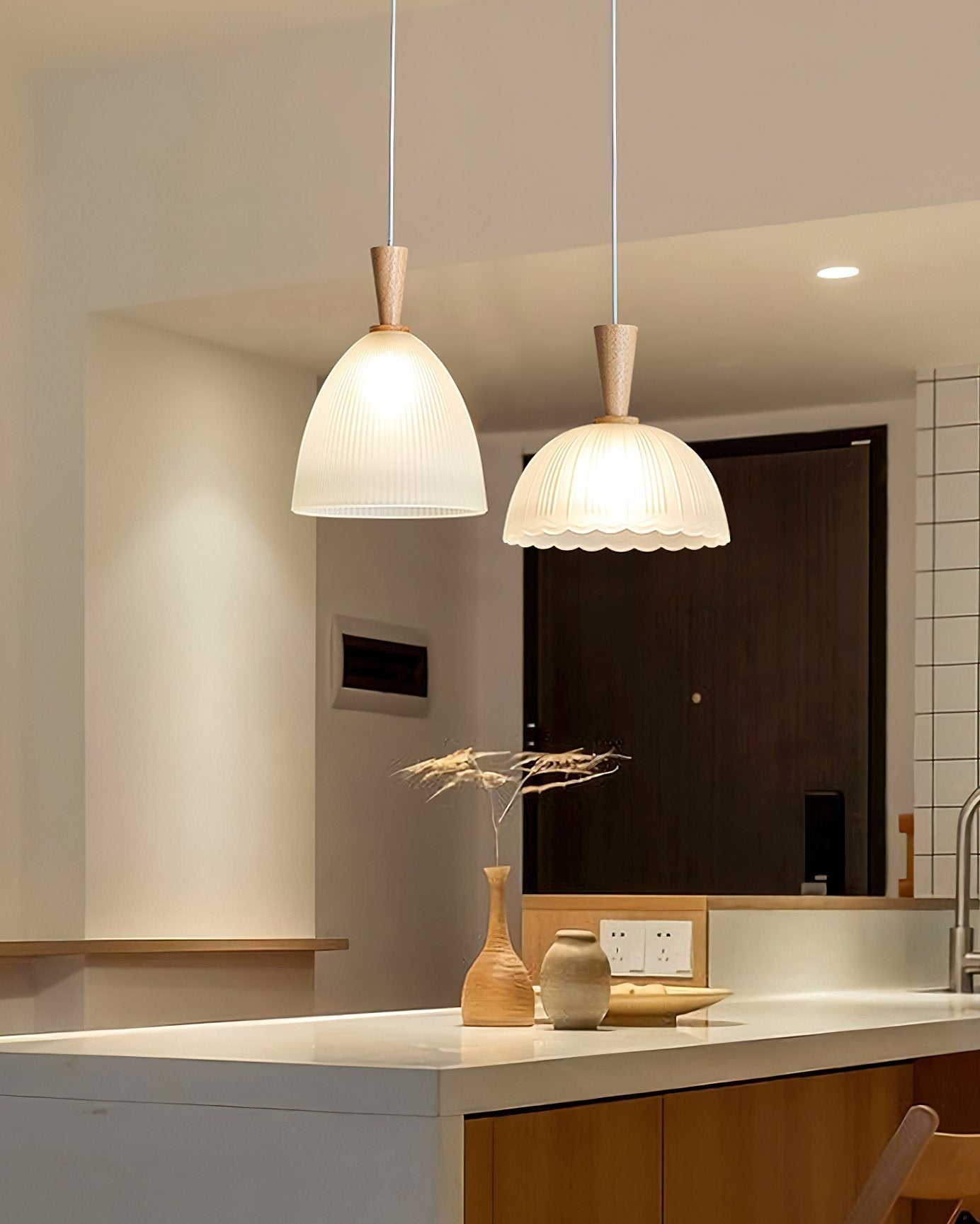 mid-century-modern-frosted-glass-bowl-pendant-light-with-wood-accents-for-kitchen-island-and-dining-room