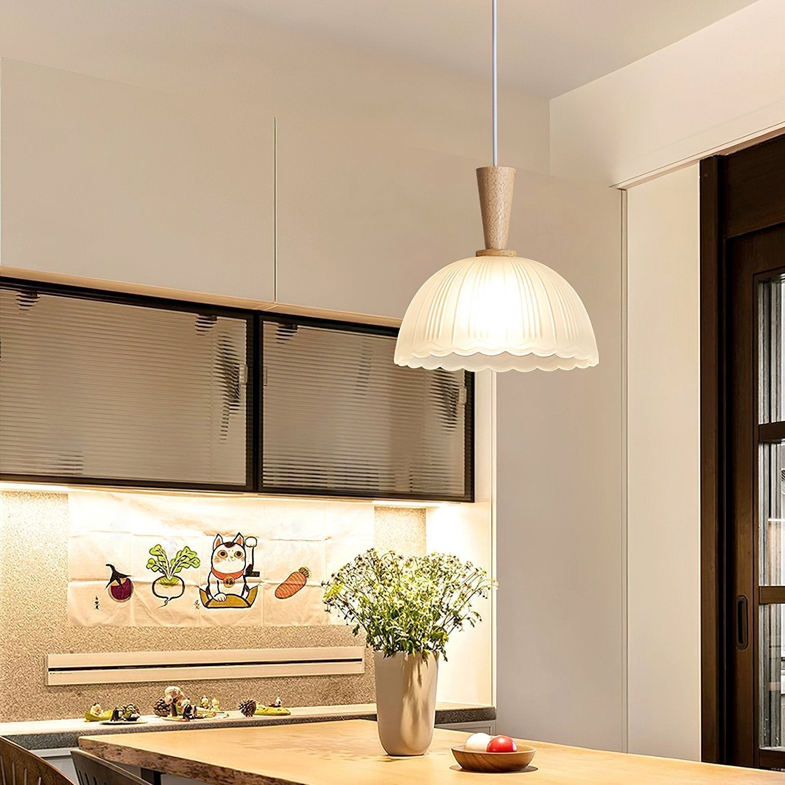 mid-century-modern-frosted-glass-bowl-pendant-light-with-wood-accents-for-kitchen-island-and-dining-room