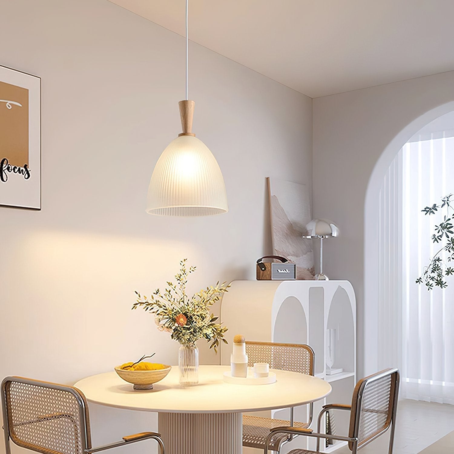 mid-century-modern-frosted-glass-bowl-pendant-light-with-wood-accents-for-kitchen-island-and-dining-room