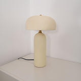 Modern Ceramic Mushroom Table Lamp Fungi Glow Bedside Light for Bedroom and Living Room