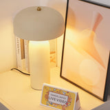 Modern Ceramic Mushroom Table Lamp Fungi Glow Bedside Light for Bedroom and Living Room