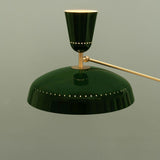 G1 Modern Brass Reading Floor Lamp with Dual Light Source and Adjustable Shade