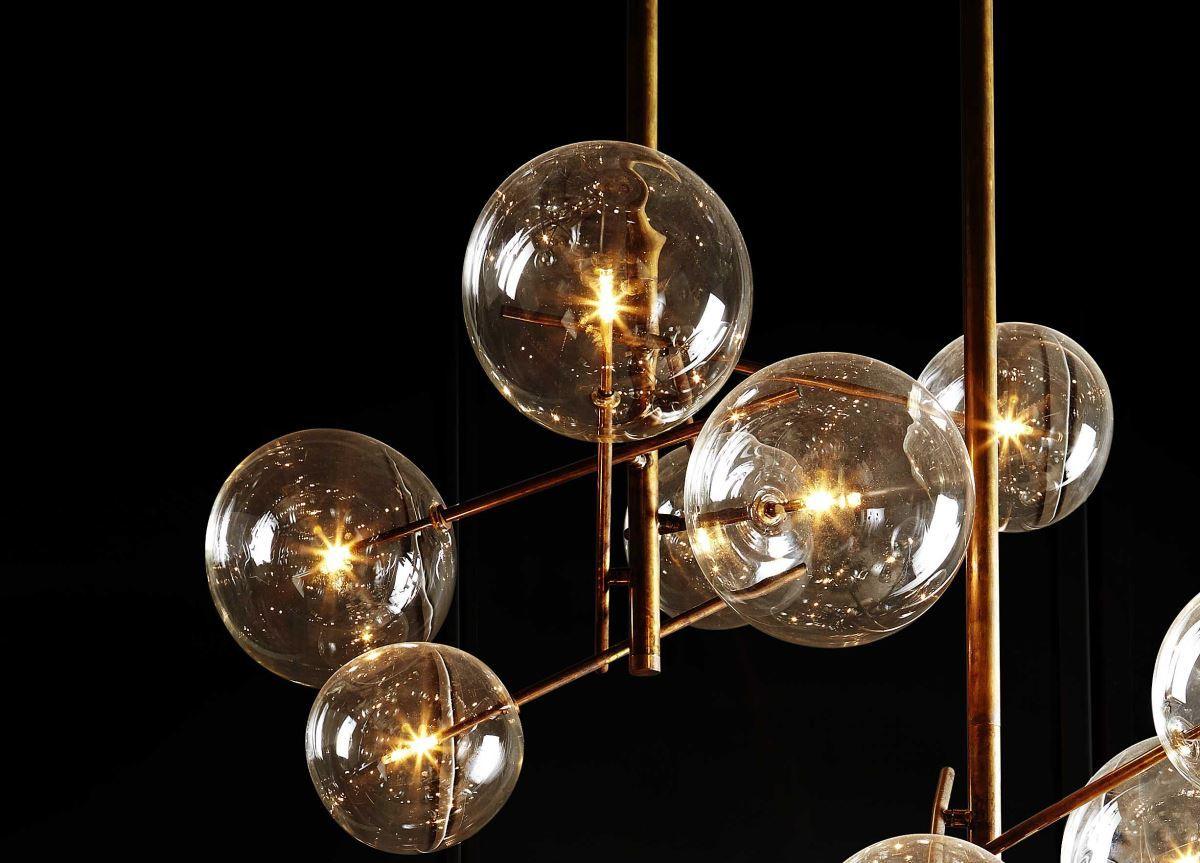 modern-glass-bubble-chandelier-with-burnished-brass-finish-and-led-integrated-lighting