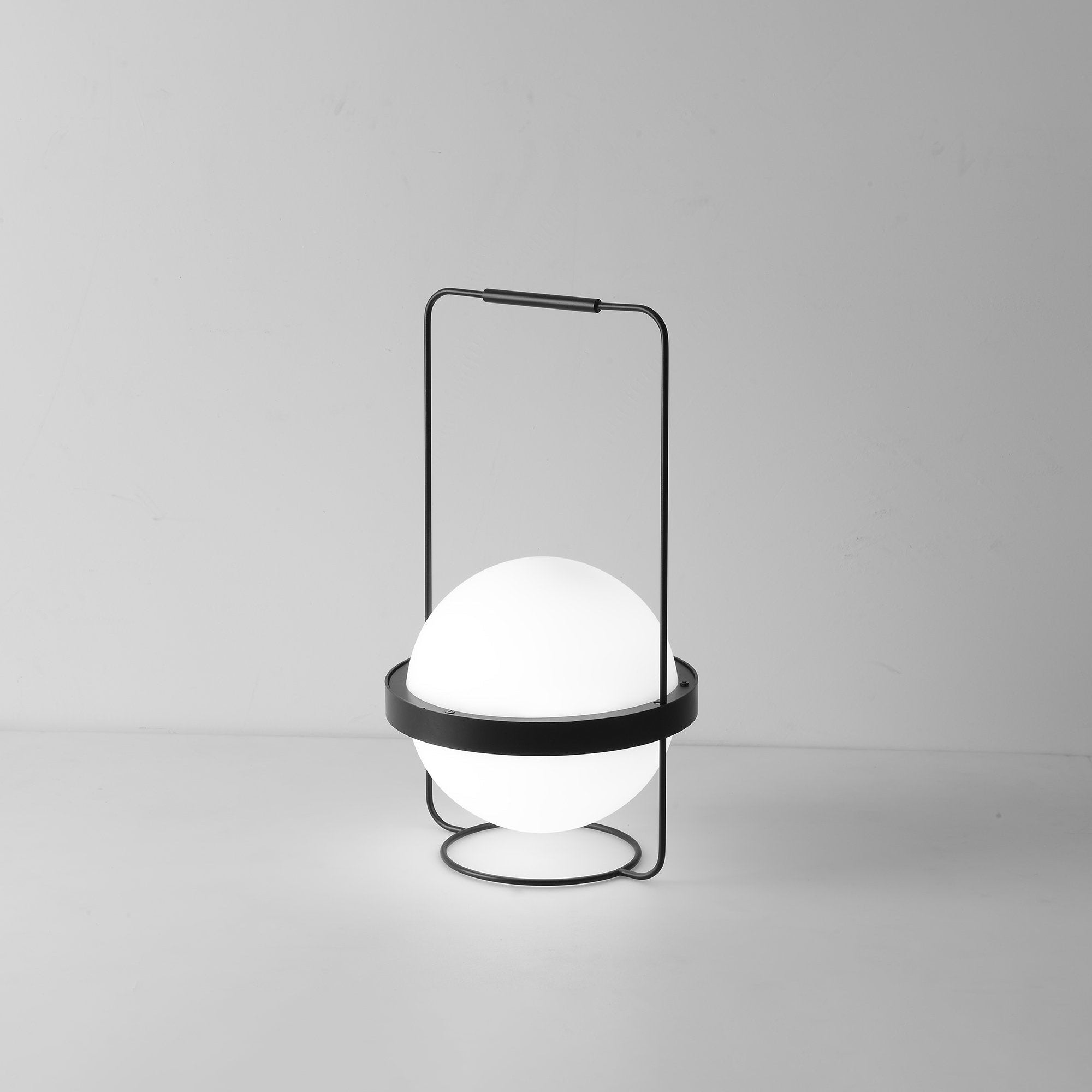 Modern Minimalist LED Table Lamp with Spherical Acrylic Diffuser for Bedside and Office