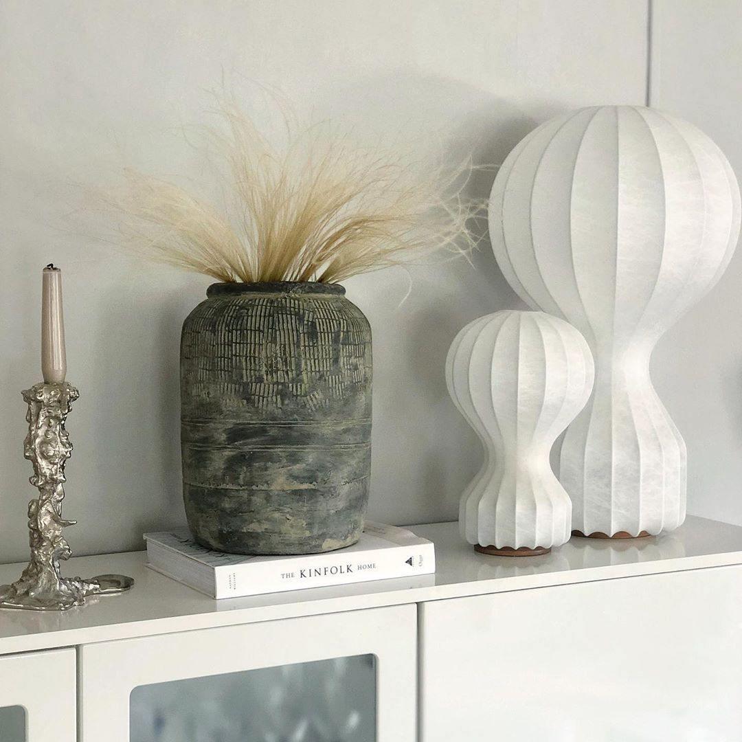 Modern Resin Cocoon Table Lamp Hot Air Balloon Style Soft Diffused Glow Bedside Lighting