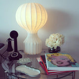 Modern Resin Cocoon Table Lamp Hot Air Balloon Style Soft Diffused Glow Bedside Lighting