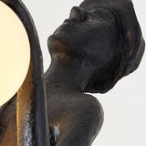 Modern Gentleman Sculpture Standing Floor Lamp with Glowing Glass Globes